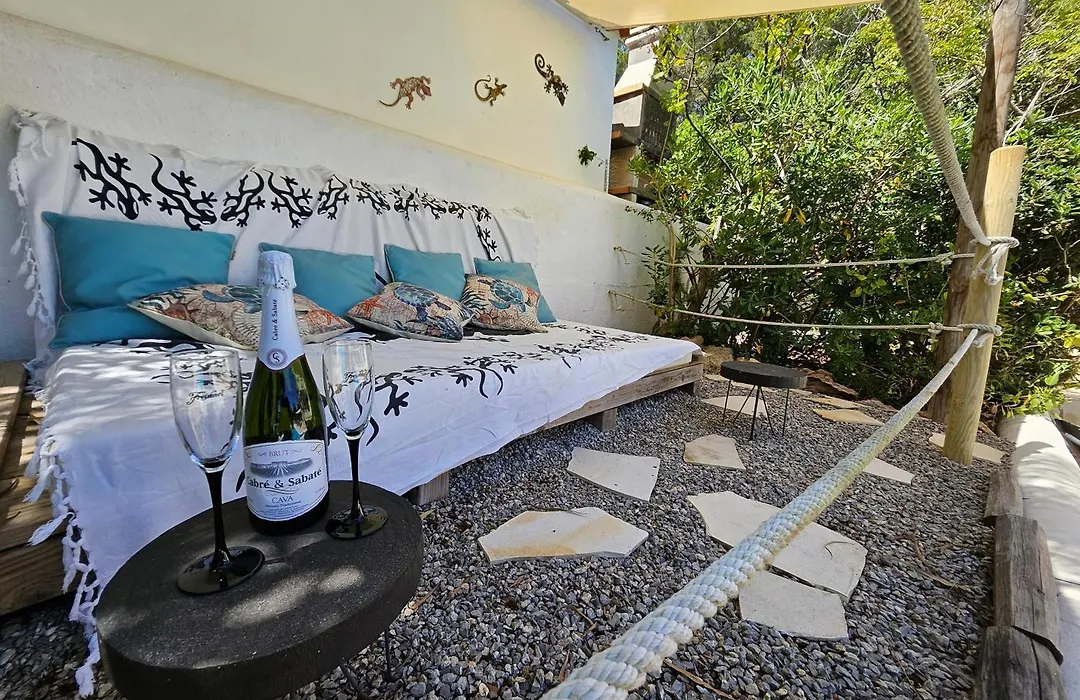 Ibiza Family retreat private pool, garden under palms-1